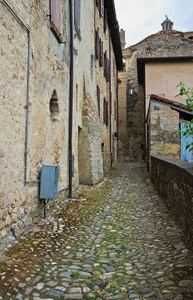 小巷。维戈莱诺。埃米利娅罗曼尼亚。意大利。