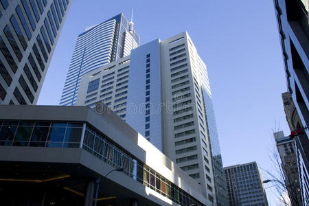 西雅图市中心的商业建筑