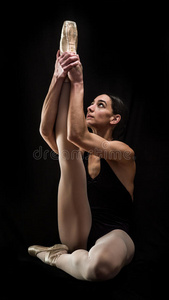 芭蕾舞演员摆姿势