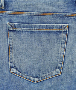 牛仔裤后口袋照片