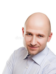 秃头头的中年男人图片