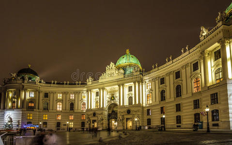 维也纳圣夜霍夫堡建筑群