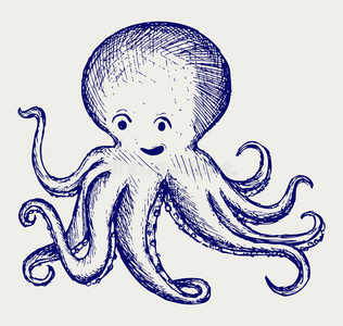 插画触手章鱼照片