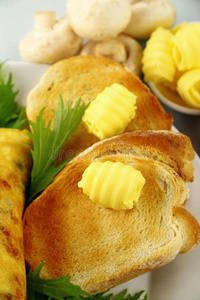 黄油烤面包