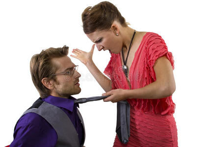 美女打男人耳光女人扇男友耳光照片