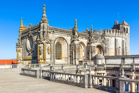 克里斯托修道院细节，托马尔，葡萄牙