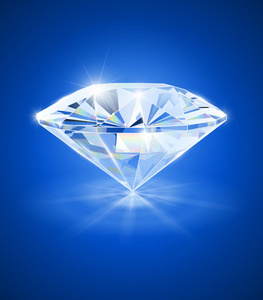 蓝底钻石照片