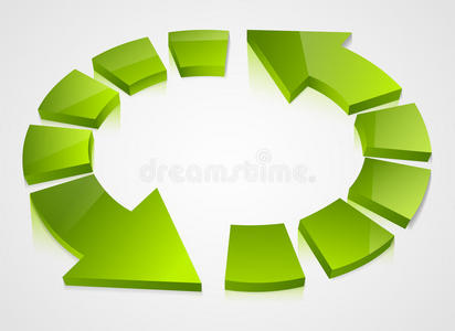 绿色回收图标