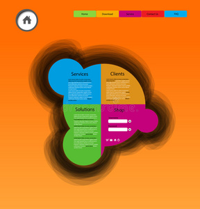 抽象网页设计