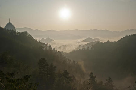 中国广西资远县美丽的风景图片