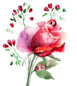 装饰性玫瑰花