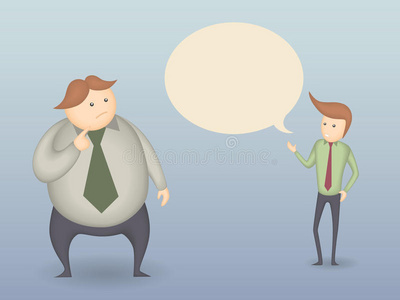 两个人说话图片
