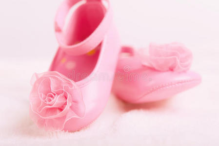 初生女孩童鞋带玫瑰花结