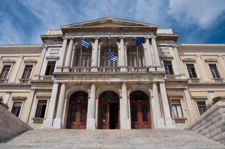 希腊西罗斯岛埃尔穆波利斯市政厅