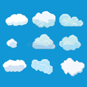 像素艺术云照片