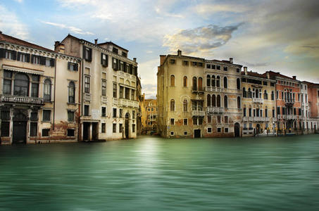 威尼斯美丽的运河。意大利