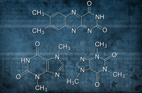 摘要清洁水分子结构为科学或医学背景, 3d 呈现说明.