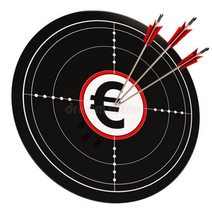 欧元目标显示财富货币和繁荣图片