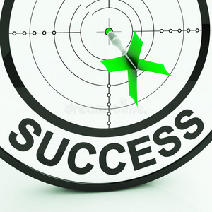 成功目标体现成就战略和胜利