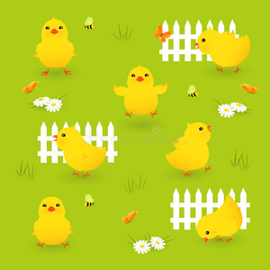 小鸡简笔画插画-小鸡简笔画手绘-小鸡简笔画卡通图-摄图新视界