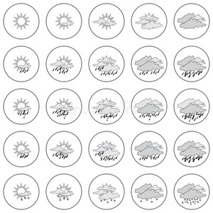 白天天气图标集图片