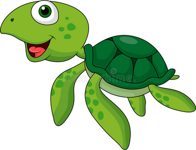 绿海龟卡通