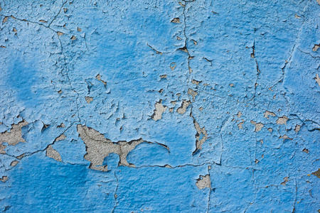 旧漆蓝墙