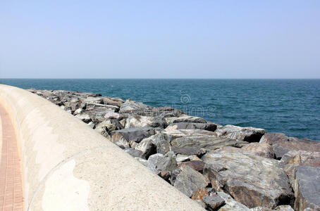 受保护的岩石海岸