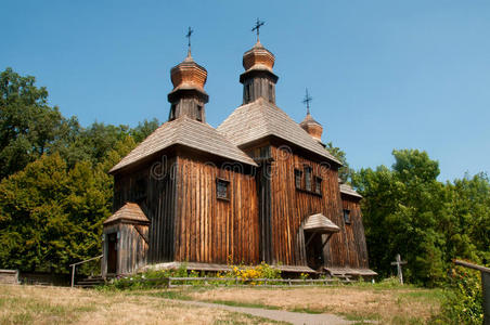 乌克兰，基辅，皮罗戈沃博物馆，圣米歇尔大天使教堂。