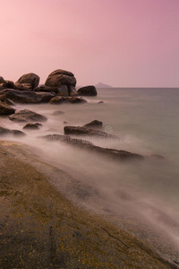 黄昏的海岸