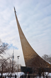 太空征服者纪念碑。莫斯科。俄罗斯