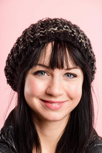 人像高清重建快乐女人人像粉底真人高清照片