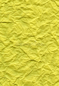 亮黄色纤维纸皱折