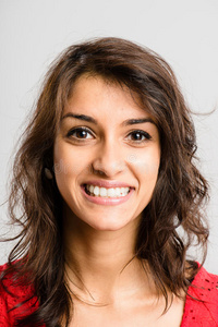 人像真人高清灰色背景照片