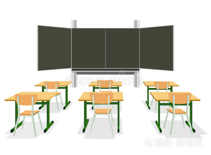 空教室的矢量图