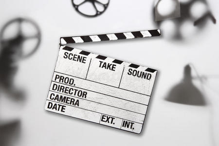 电影制作人 石板 主任 古老的 制作 电影 阴影 场景 行业