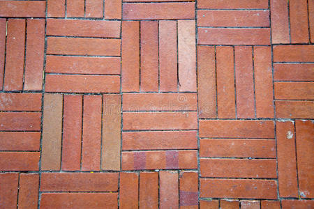 地砖地面红砖地砖地面背景照片