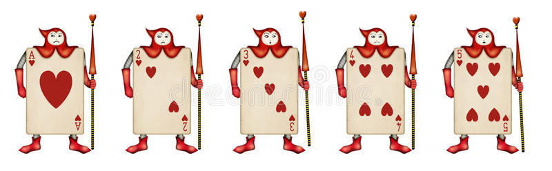 纸牌兵念阿里的心图解照片