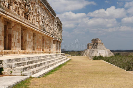 exico乌卡坦的uxmal maya遗迹