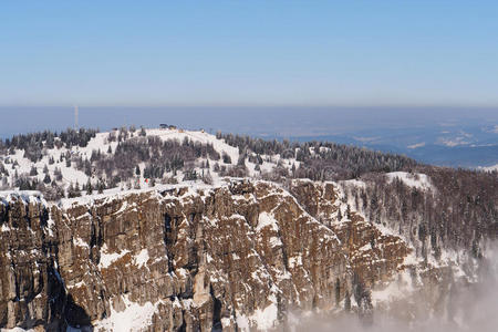 metabief滑雪场和山