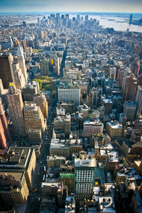 俯瞰纽约曼哈顿下城