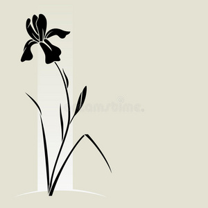 繁荣昌盛 卡片 签名 艺术 植物 自然 花的 形象 古老的