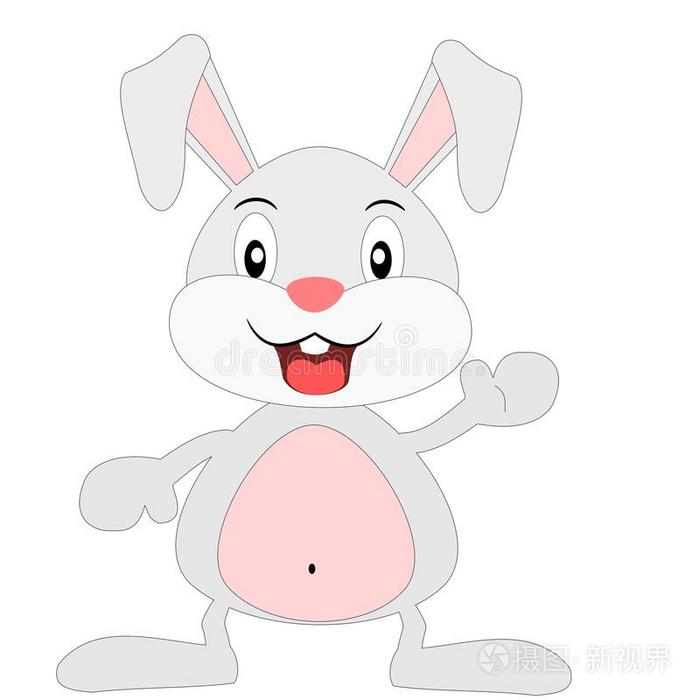 卡通快乐兔