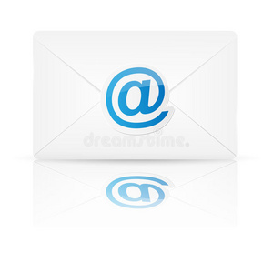 用电子邮件打开信封。矢量图解。