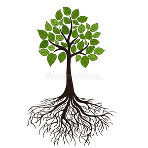 有根的树有树根的圆树, 可以用作贵公司的标志.