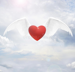 有天使翅膀的心