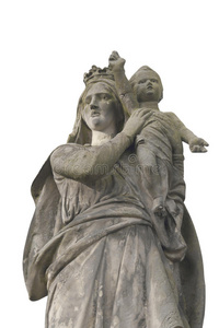 圣母玛利亚和耶稣基督雕像