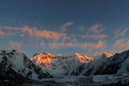 吉尔吉斯斯坦波贝达峰jengish chokusu7439 m