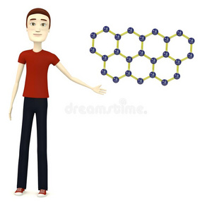 有分子的卡通人图片