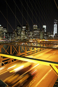 纽约布鲁克林大桥的速度和交通